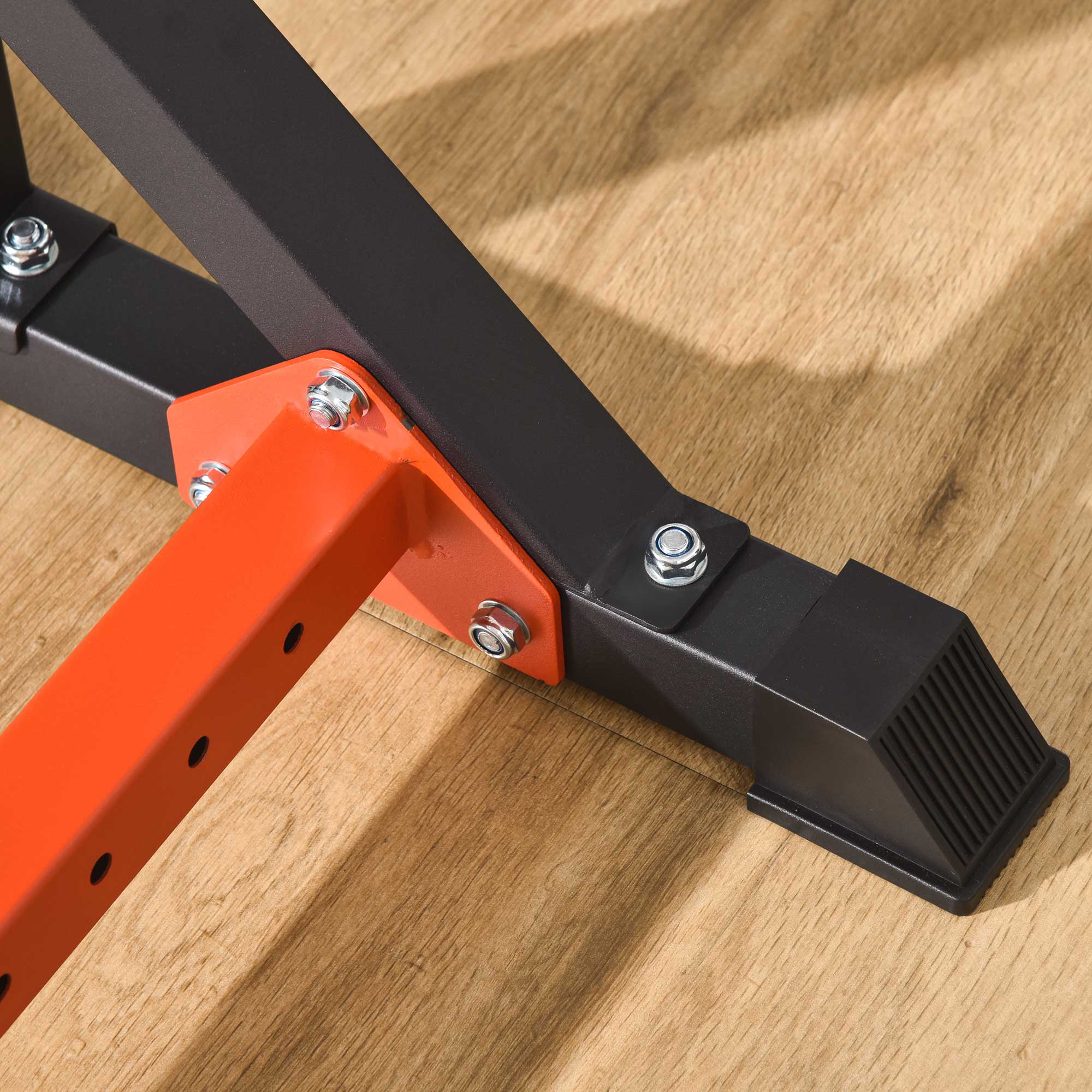 Barbell Stand Barbell Rack made of Steel Height-Adjustable Barbell Stand up to 150 kg Load Capacity Squat Rack with Rubber Feet Barbell Stand for Strength Training