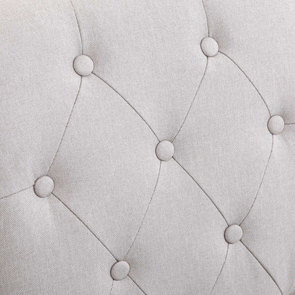 Set of 2 Dining Chairs Kitchen Chair High Comfort Wooden Legs Lin 47 x 61 x 101 cm