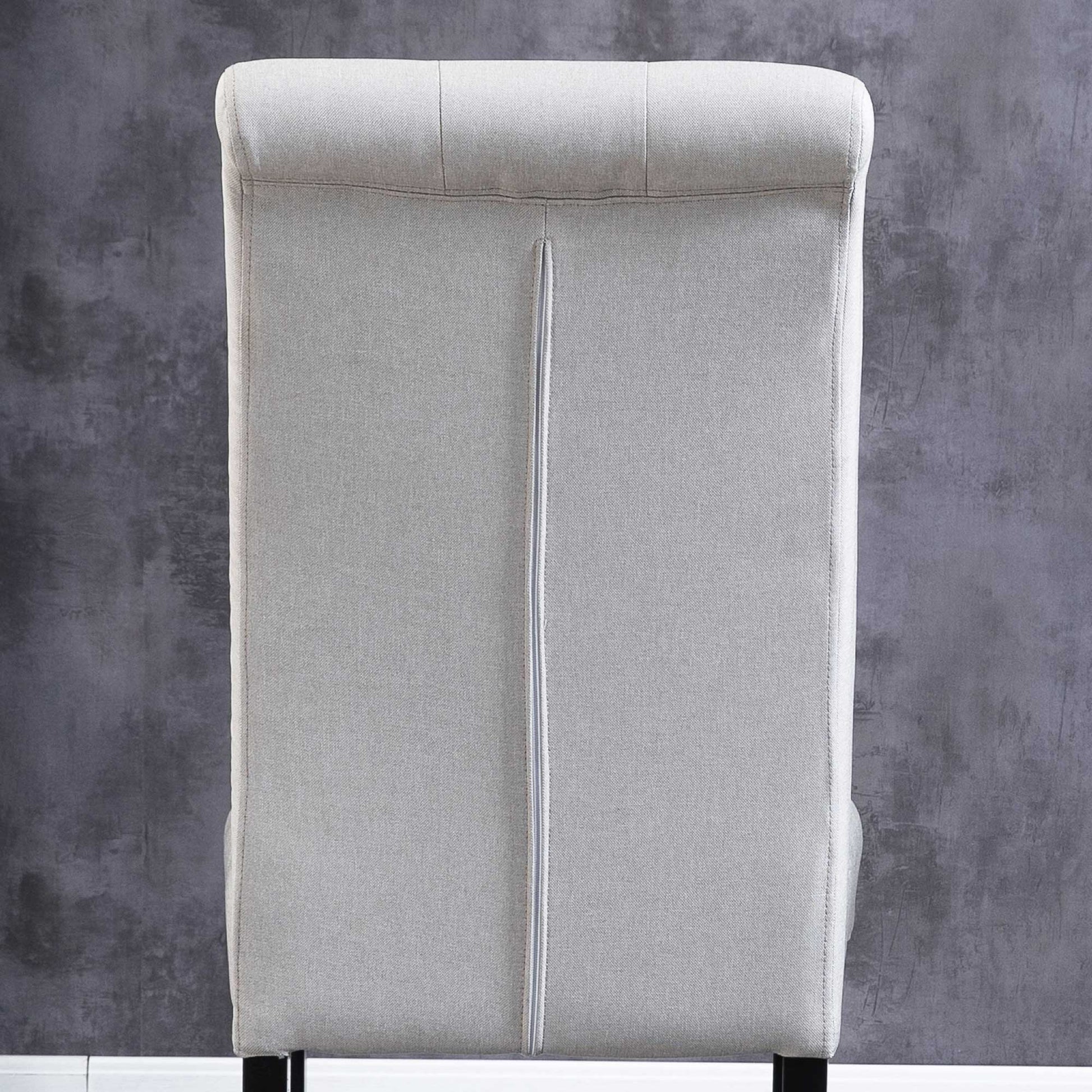 Set of 2 Dining Chairs Kitchen Chair High Comfort Wooden Legs Lin 47 x 61 x 101 cm