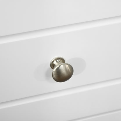 White Storage Cabinet with 3 Drawers for Kitchen Dining Room Living Room Bedroom Bathroom 29.8x29.8x68.5 cm