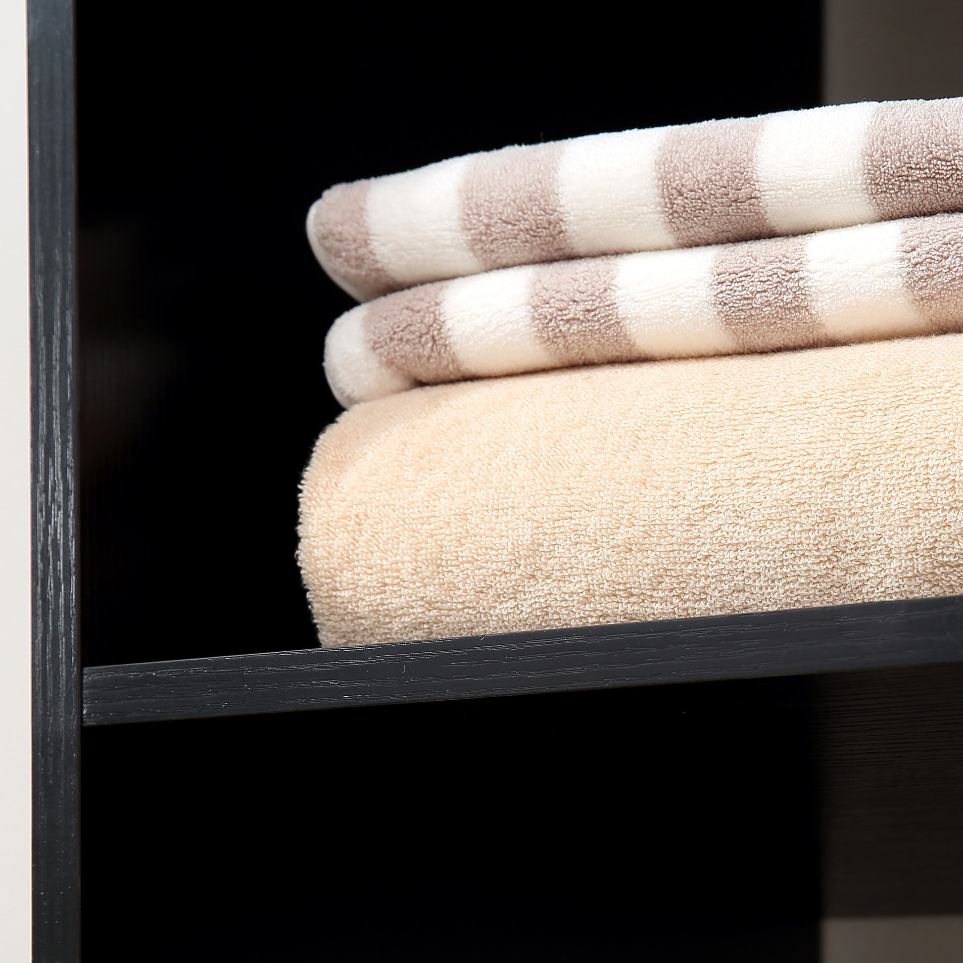 Wardrobe with Wheels Open Design Wardrobe for Clothes with Hanging Bar Shelves Organizer for Bedroom Clothing 80x40x128 cm Black
