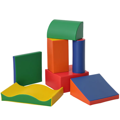 7 PCS. Foam Building Blocks Kids Soft Building Blocks Play & Climb Building Bricks Soft Giant Building Blocks Building Toy Foam Blocks Building Set for Babies & Toddlers Castle Set Multicolored