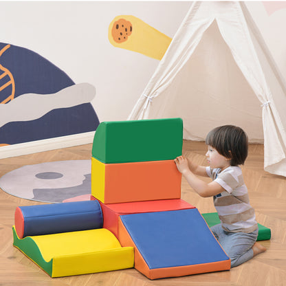 7 PCS. Foam Building Blocks Kids Soft Building Blocks Play & Climb Building Bricks Soft Giant Building Blocks Building Toy Foam Blocks Building Set for Babies & Toddlers Castle Set Multicolored