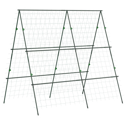 Metal Trellis for Climbing Plants Green, Rust-Free, 180x100x180cm, Arch for Roses, Garden Trellis for Tomatoes, Vegetables, Flowers, Climbing Plants