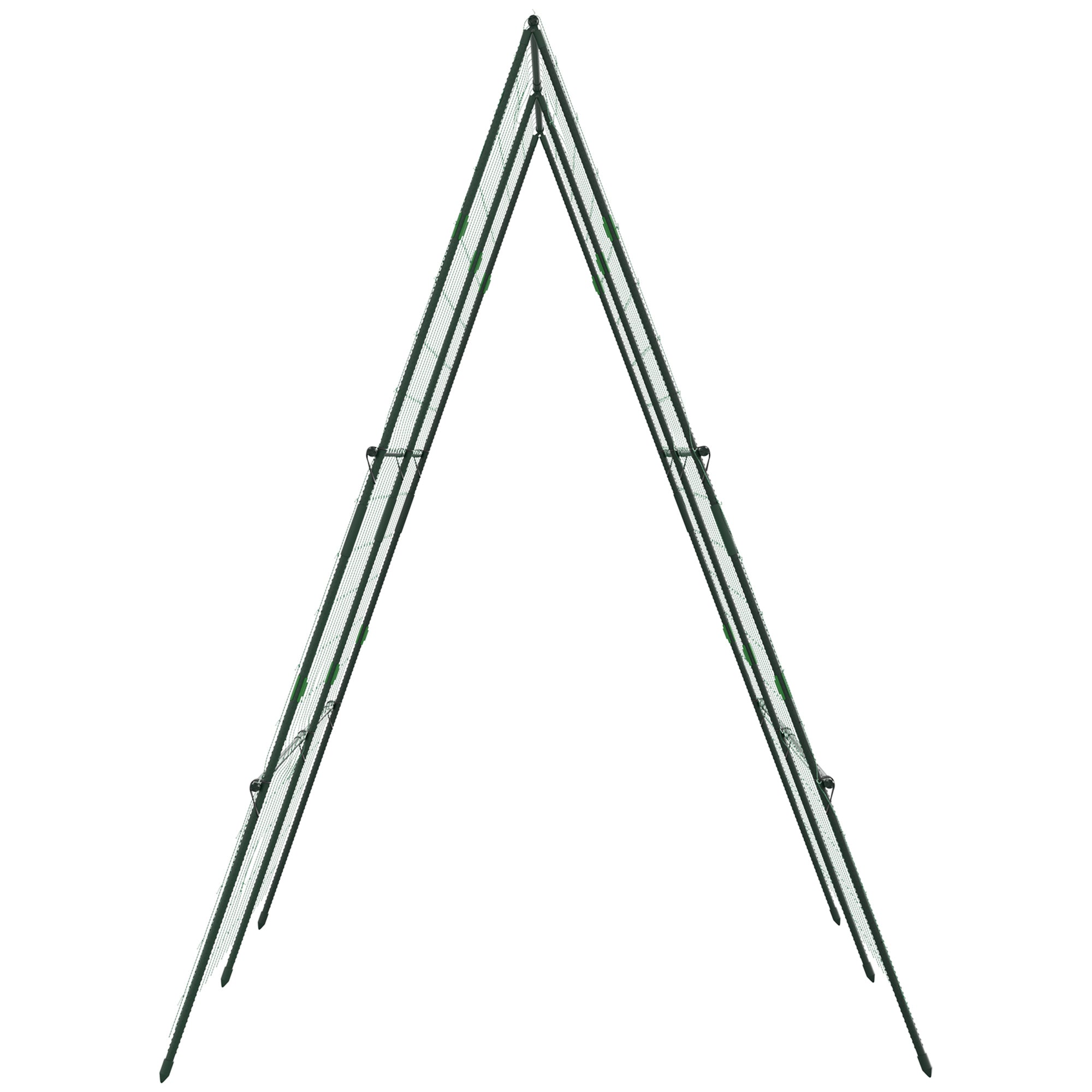 Metal Trellis for Climbing Plants Green, Rust-Free, 180x100x180cm, Arch for Roses, Garden Trellis for Tomatoes, Vegetables, Flowers, Climbing Plants