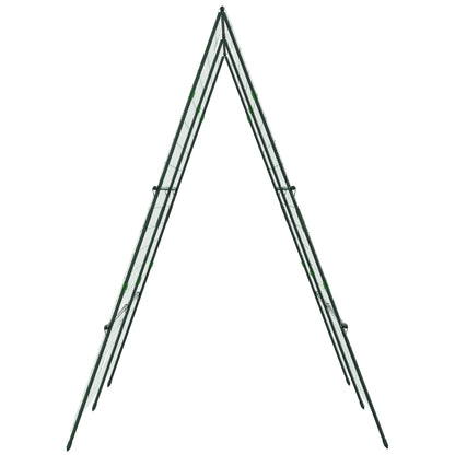 Metal Trellis for Climbing Plants Green, Rust-Free, 180x100x180cm, Arch for Roses, Garden Trellis for Tomatoes, Vegetables, Flowers, Climbing Plants