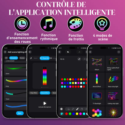 Floor Standing Lamp, RGBIC LED Floor Lamp with APP and Remote Control, Music Sync, 16 Million Colors, Scene Modes and Timer, for Living Room, Bedroom, Playroom, White