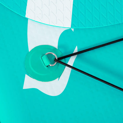 Inflatable Paddle Board 300x76x15 cm Stand Up Paddling Board with Adjustable Paddle Non-Slip Deck Pump and Blue Carry Bag