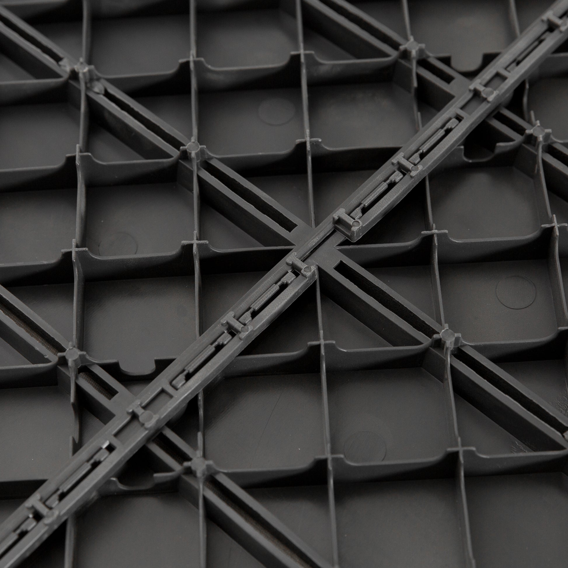 Terrace Tiles 30 x 30 cm 9 Pieces 0.81㎡ Click Tiles Balcony Tiles with Click System Drainage Function Floor Covering Tile for Terrace Balcony Black