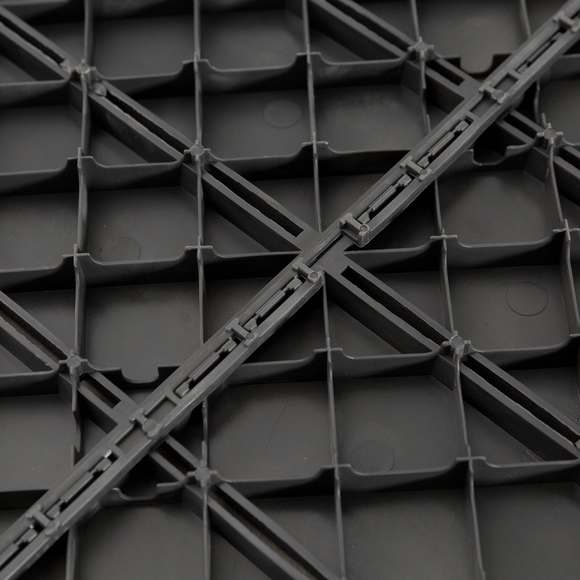 Terrace Tiles 30 x 30 cm 9 Pieces 0.81㎡ Click Tiles Balcony Tiles with Click System Drainage Function Floor Covering Tile for Terrace Balcony Black