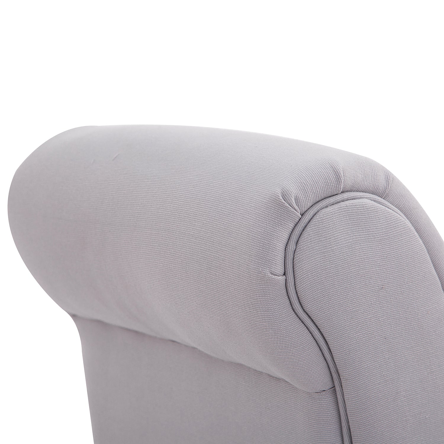 Bed Bench, Upholstered Bench, Seating Bench, Hallway Bench for Bedroom, up to 130 kg Load Capacity, Canvas Fabric, Grey, 102 x 36 x 51 cm