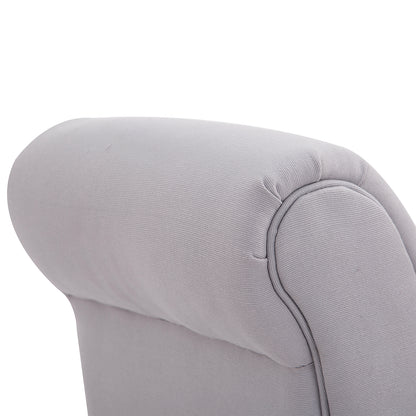 Bed Bench, Upholstered Bench, Seating Bench, Hallway Bench for Bedroom, up to 130 kg Load Capacity, Canvas Fabric, Grey, 102 x 36 x 51 cm