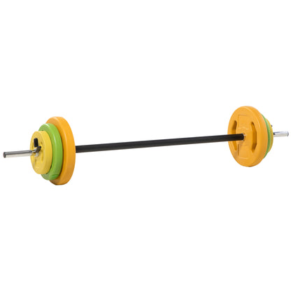 20kg Dumbbell Set Metal Dumbbells with Connecting Rod Non-Slip Grip Barbells Workout Dumbbell Weights Set for Home