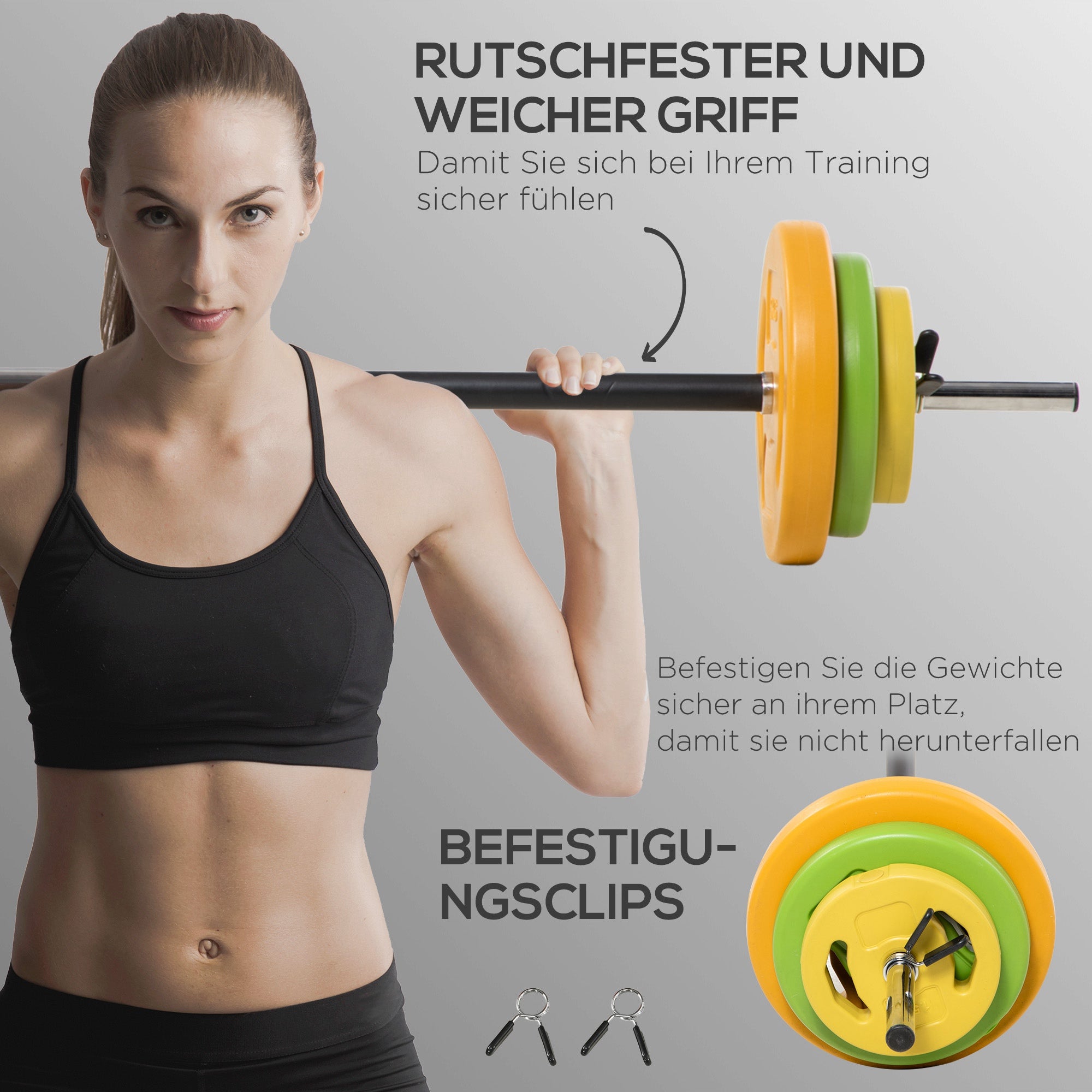20kg Dumbbell Set Metal Dumbbells with Connecting Rod Non-Slip Grip Barbells Workout Dumbbell Weights Set for Home