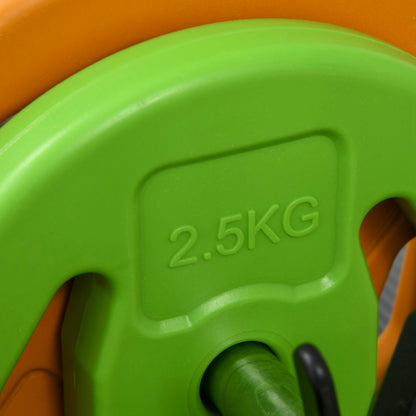 20kg Dumbbell Set Metal Dumbbells with Connecting Rod Non-Slip Grip Barbells Workout Dumbbell Weights Set for Home