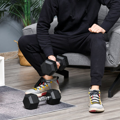 Dumbbell Set, 2 Pack Dumbbells with Knurled Handle, Cast Iron Dumbbell Set, 2 x 8 kg, Dumbbells for Men and Women, Dumbbell Set for Home, Gym, Strength Training