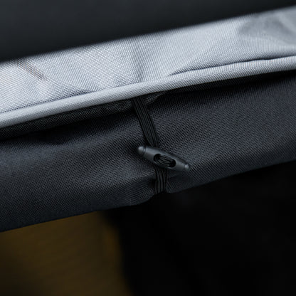 Dog Buggy Pet Stroller with Rain Cover 2 Safety Leashes Cat Stroller with Storage Basket Foldable Dog Crate for Small and Miniature Dogs, Oxford, Grey