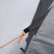 Camping Tent for 2-3 Persons Waterproof Lightweight Ventilated Dome Tent Easy to Assemble 2 Doors Windows Dimensions 3.25L x 1.83W x 1.3H m Fiberglass Polyester PE Gray