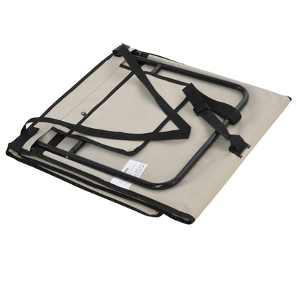 2-Pack Beach Mat, Foldable Beach Lounger with Carrying Bag, Adjustable Reclining Chair, Sun Lounger 110 kg Capacity, Beach Mattress, Magazine Pocket for Outdoor Garden, Beige