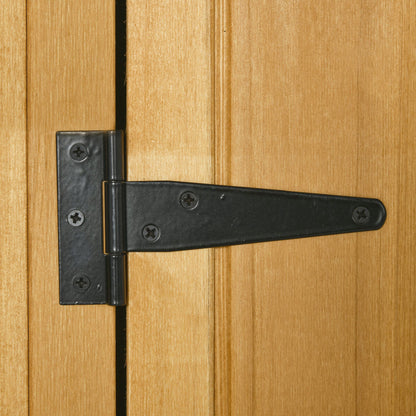 Wooden Garden Shed, Weatherproof Tool Shed 77x54.2x179cm, Shed with Door, Gable Roof, Cabinet with Shelves, Tool Cabinet Garden Shed for Garden, Terrace, Yellow+Green