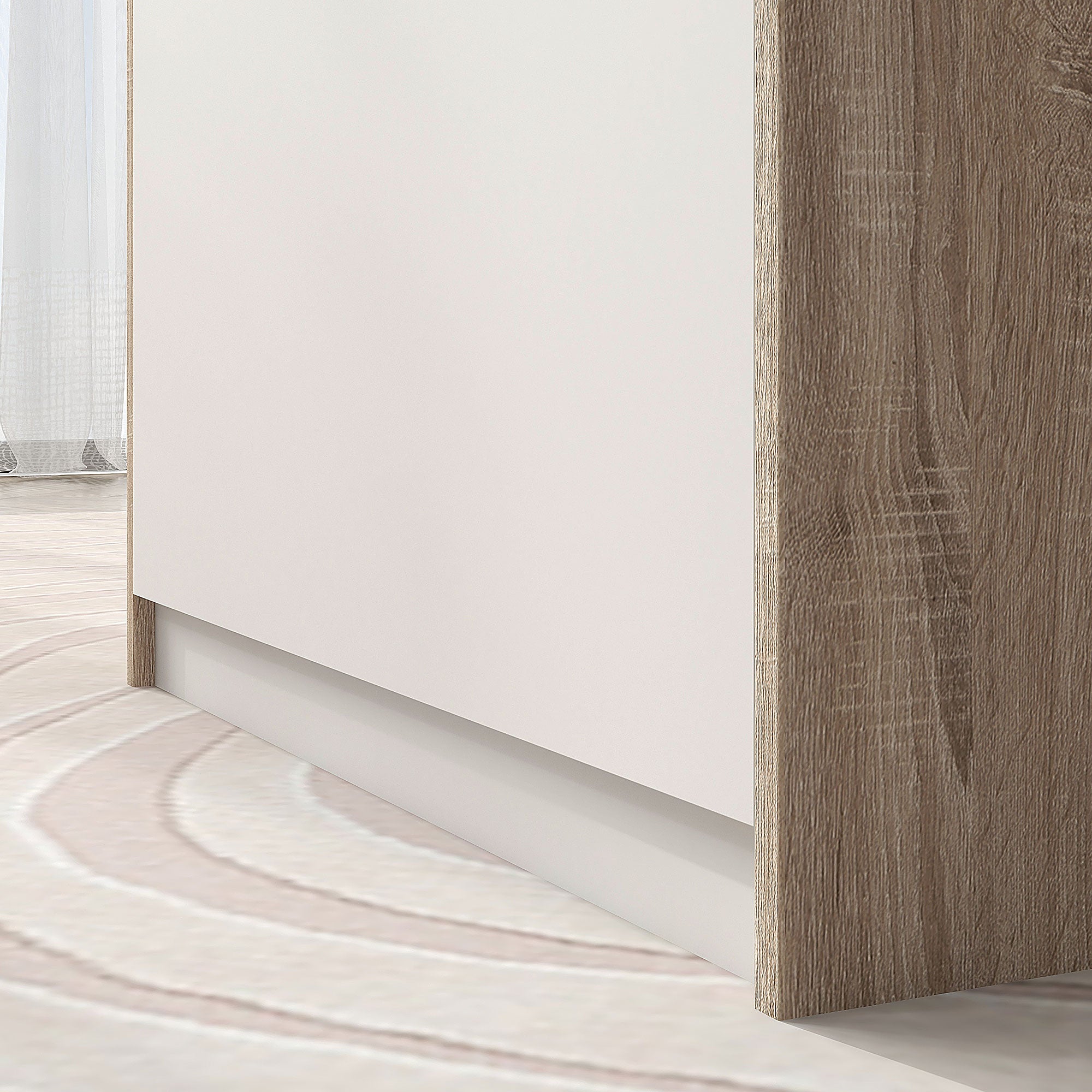 Modern Wooden Storage Bench with Backrest, Entryway and Bedroom Bench with Storage, 62.4x40x51.5cm