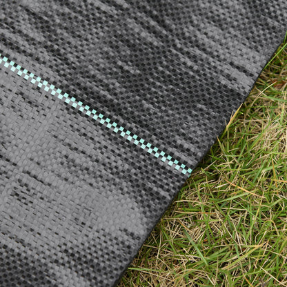 Weed Control Fabric 2x50 m Weed Barrier Fabric Weed Control Geotextile Mesh against Weeds and Weeds 100 g/m² for Garden Terrace Patio Black
