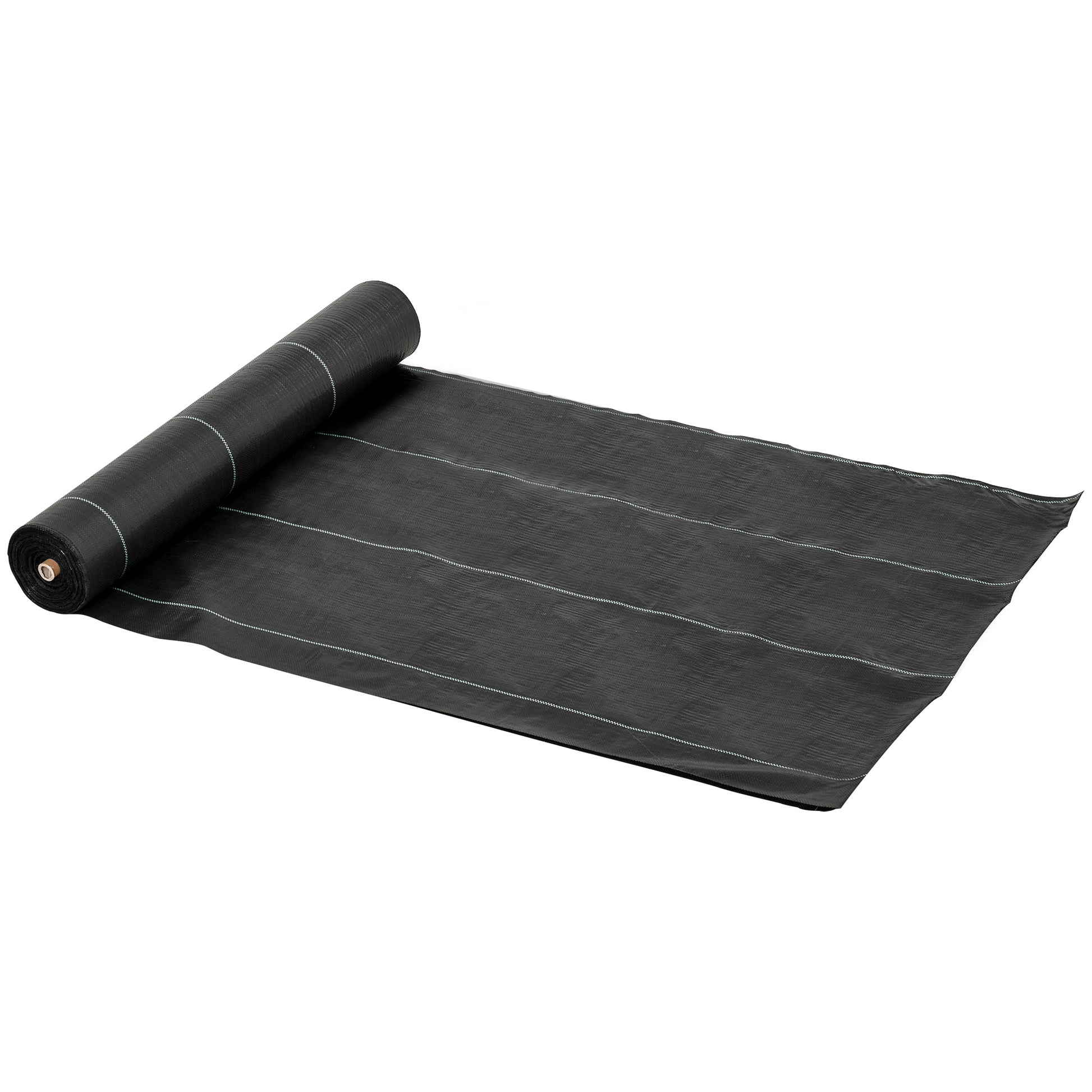 Weed Control Fabric 2x50 m Weed Barrier Fabric Weed Control Geotextile Mesh against Weeds and Weeds 100 g/m² for Garden Terrace Patio Black