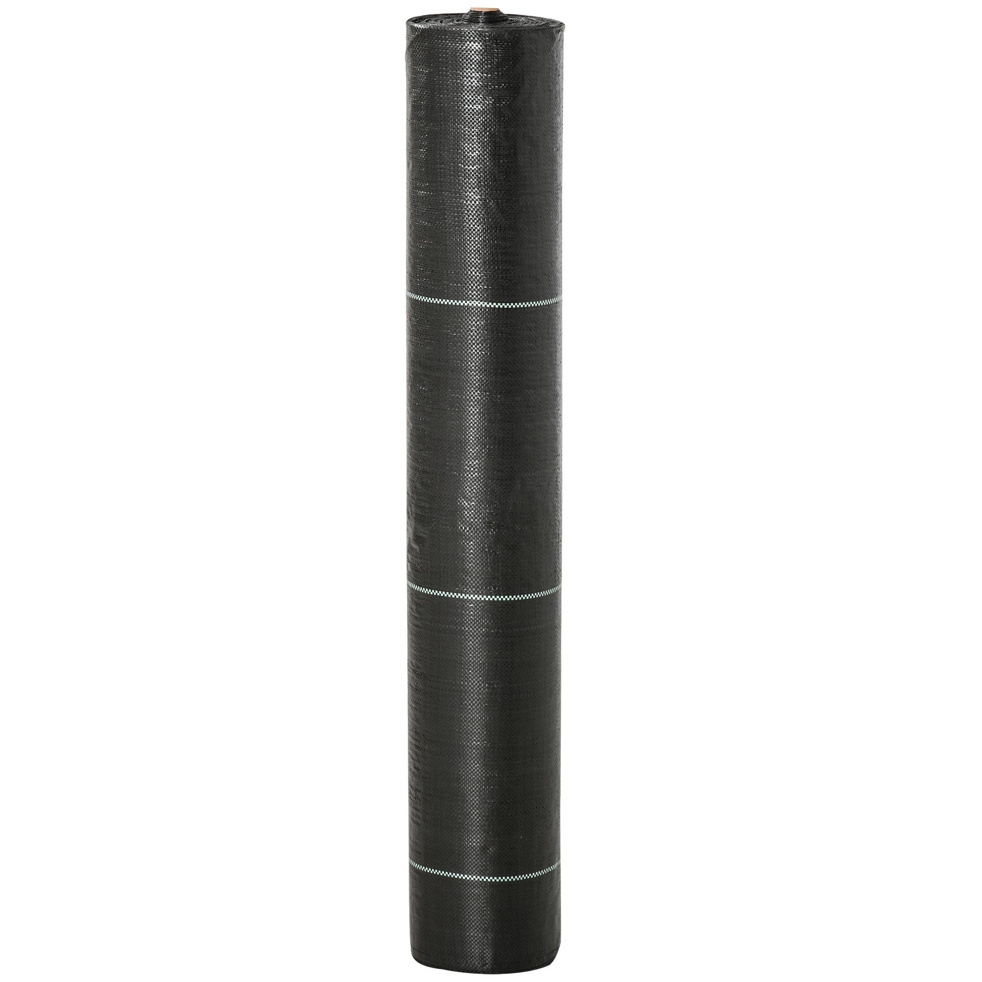 Weed Control Fabric 2x50 m Weed Barrier Fabric Weed Control Geotextile Mesh against Weeds and Weeds 100 g/m² for Garden Terrace Patio Black