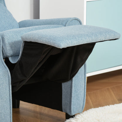 Children's Sofa Kids Couch Children's Armchair Chair Lounger adjustable with footrest for 3-5 years boys and girls Blue 58 x 53 x 70 cm