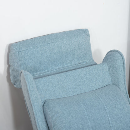 Children's Sofa Kids Couch Children's Armchair Chair Lounger adjustable with footrest for 3-5 years boys and girls Blue 58 x 53 x 70 cm