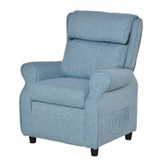 Children's Sofa Kids Couch Children's Armchair Chair Lounger adjustable with footrest for 3-5 years boys and girls Blue 58 x 53 x 70 cm