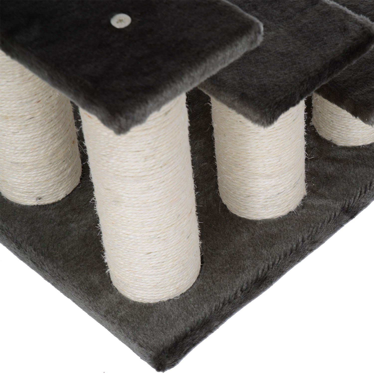 Pet Stairs 3 Steps 34 cm High Pet Stairs for Dogs Cats Cat Stairs Dog Ramp Entry Aid for Bed, Sofa, Couch Dark Gray