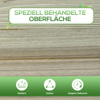 Raised Garden Bed with Shelf, Raised Herb Bed with Drainage Holes, Wooden Planter Box, Weather-Resistant Vegetable Bed, Garden Bed, Planting Bed for Garden, Balcony, Terrace, 91 x 51 x 76 cm, Green