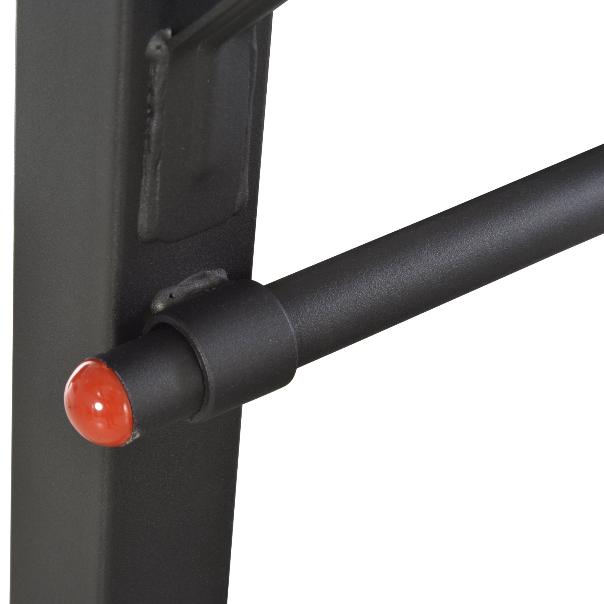 Workout Station Training Tower with Adjustable Height and 5-Position Reclining Backrest Chin-Up Fitness Bar Push-Ups Steel 108x178x202-238 cm Black