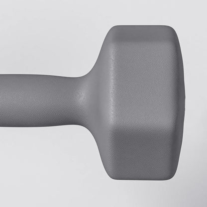 SPORTNOW 2x10 kg Hex Dumbbells Set in Metal and Plastic, 2 Dumbbell Weights with Non-slip Grip, 26x12x12 cm, Gray