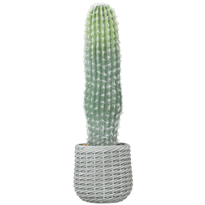 Artificial Cactus 26 in (66 cm) — Decorative Potted Plant for Home, Office, Living Room, Green