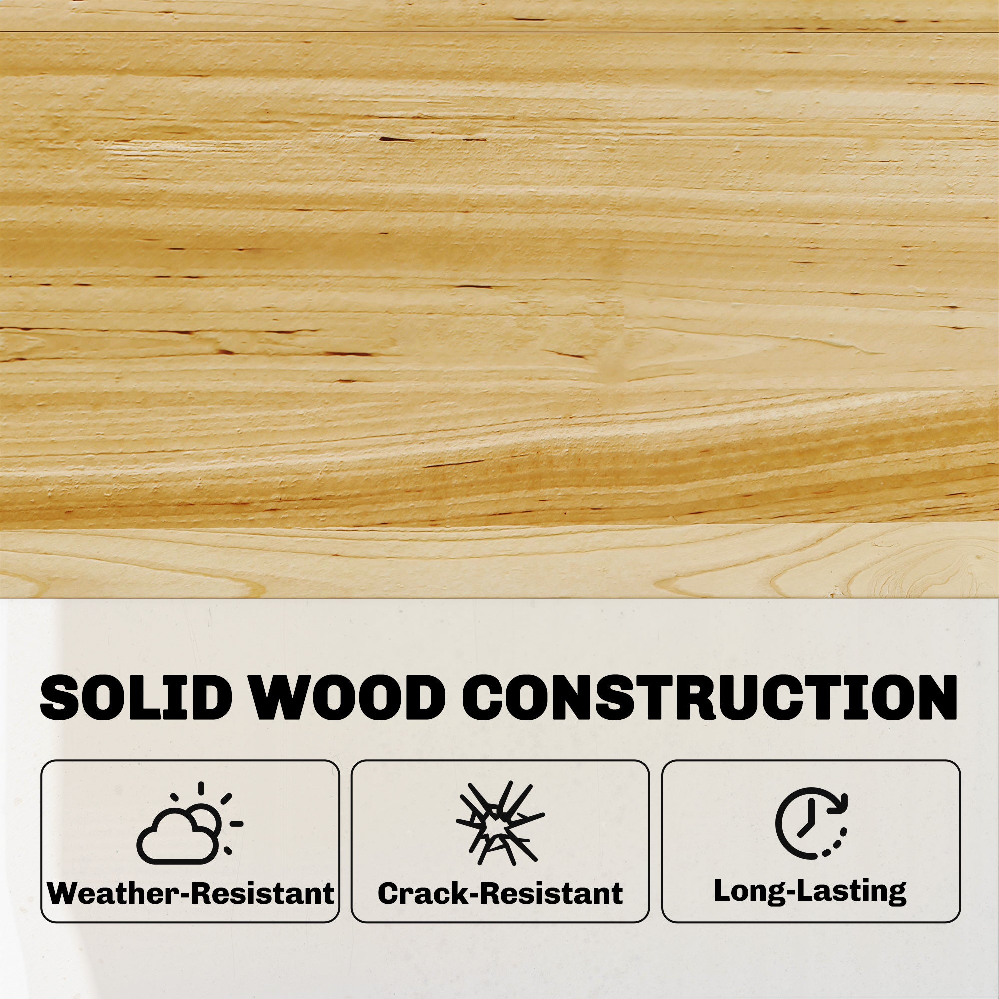 Raised Wooden Planter with Cold Frame – Elevated Garden Bed with Hinged Cover & Storage Shelf, Ergonomic Flower/Vegetable Bed for Garden & Balcony, 31.5 x 17.7 x 42.7 in (80 x 45 x 108.5 cm), Natural Wood