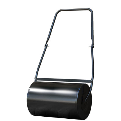 Garden Lawn Roller Steel Lawn Compactor 38L Fill with Water or Sand Roller Size Φ50x32cm Detachable Handle