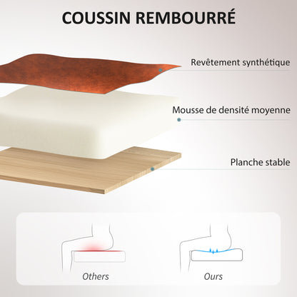 Office Chair, Desk Chair, Computer Seat, with Tilt Function, High Backrest, 360° Swivel Wheels, Adjustable Height, Brown