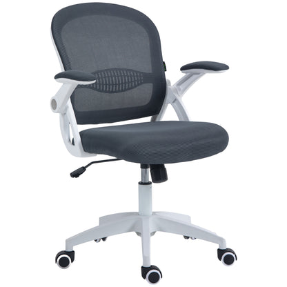 Ergonomic Office Chair with Mesh Backrest and Padded Seat, Adjustable Height, 65.5x61.5x88-97.5cm, Dark Grey