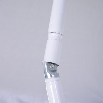 Large Beach Umbrella Ø160 cm Outdoor Terrace Umbrella with Adjustable Angle UV Protection Waterproof and Blue Transport Bag