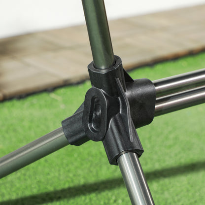 Hammock Camping Chair Foldable Garden Armchair Director's Chair Folding Chair with Bag up to 120kg Load Capacity, Oxford, Black