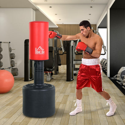 Heavy Duty Freestanding Boxing Bag with Adjustable Height (145-172cm), Boxing Bag Base to Fill with Water (100kg) Sand (120kg)