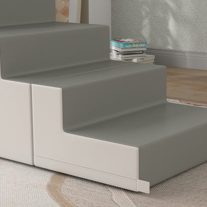 Soft Brick 2pcs Set Foam Building Blocks Giant Blocks Construction Toy Foam Blocks for 1-3 Years Old Kids Synthetic Leather EPE