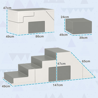 Soft Brick 2pcs Set Foam Building Blocks Giant Blocks Construction Toy Foam Blocks for 1-3 Years Old Kids Synthetic Leather EPE