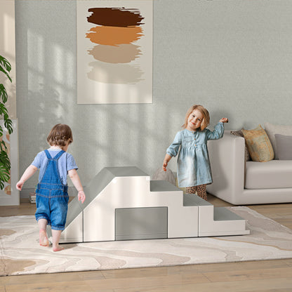 Soft Brick 2pcs Set Foam Building Blocks Giant Blocks Construction Toy Foam Blocks for 1-3 Years Old Kids Synthetic Leather EPE