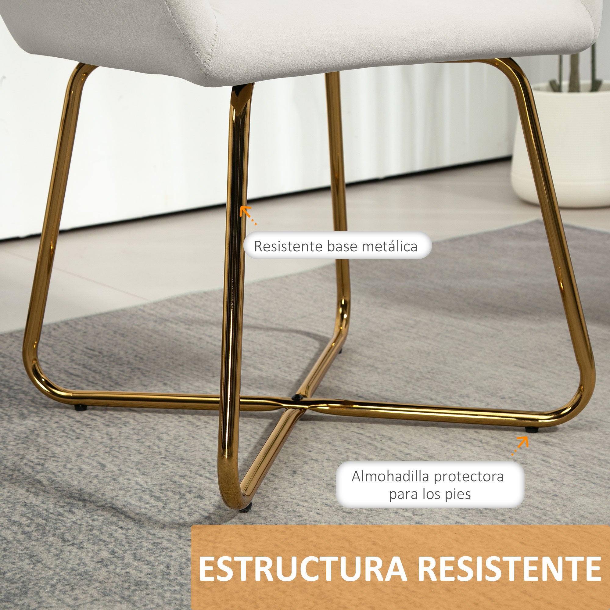 Lounge Armchair Velvet Upholstered Living Room Armchair Crossed Metal Base Reading Armchair for Living Room Bedroom Cream