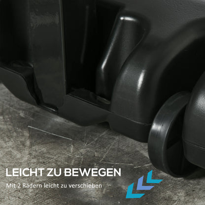 Basketball Stand with Wheels Rollable 210-260 cm Height Adjustable Basketball Hoop with Stand Suitable for Outdoor and Indoor Areas Steel Plastic Black