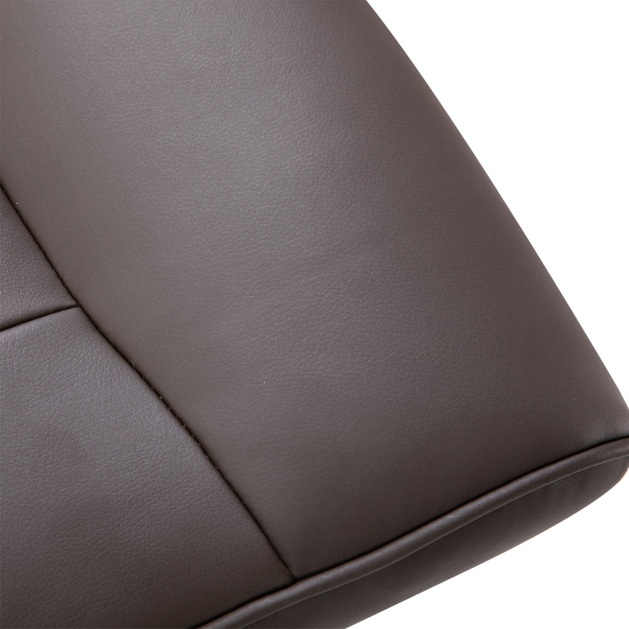 Living Room Armchair with Ottoman Footrest Upholstered in PU Reclining Armchair up to 145° and 360° Swivel with Adjustable Backrest for Living Room Bedroom Office 76x81x101 cm Brown
