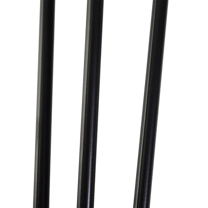 Table Legs, Set of 4 Furniture Legs, Steel Table Frame with Fork Design for Coffee Table, Dining Table, Black, 12 x 12 x 72 cm